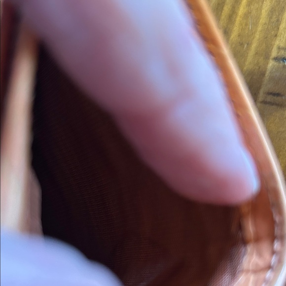 Salvatore Ferragamo Peach Wallet with Gold Accent - Picture 5 of 8